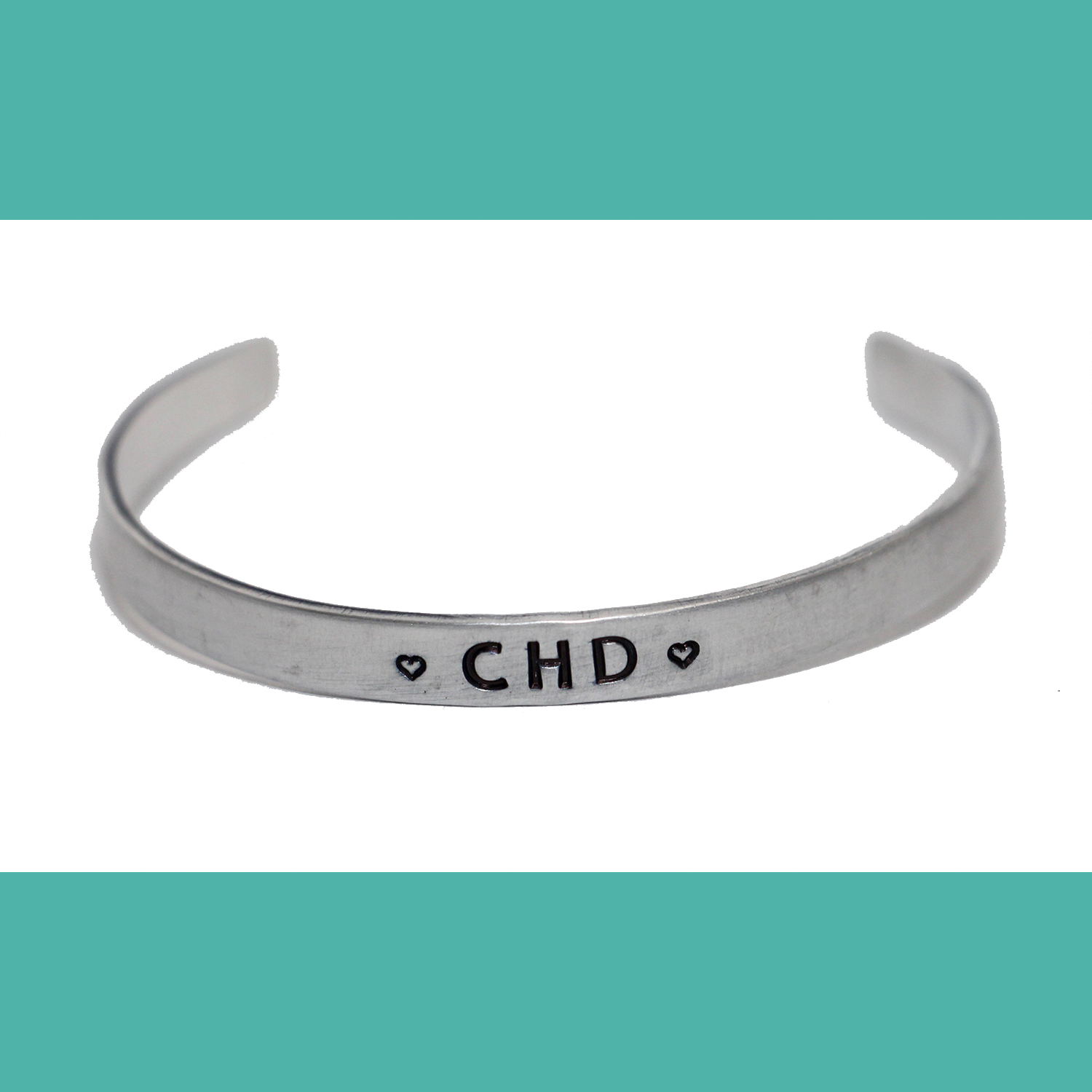 CHD Cuff - CHD Awareness Collection (Silver Tone)
